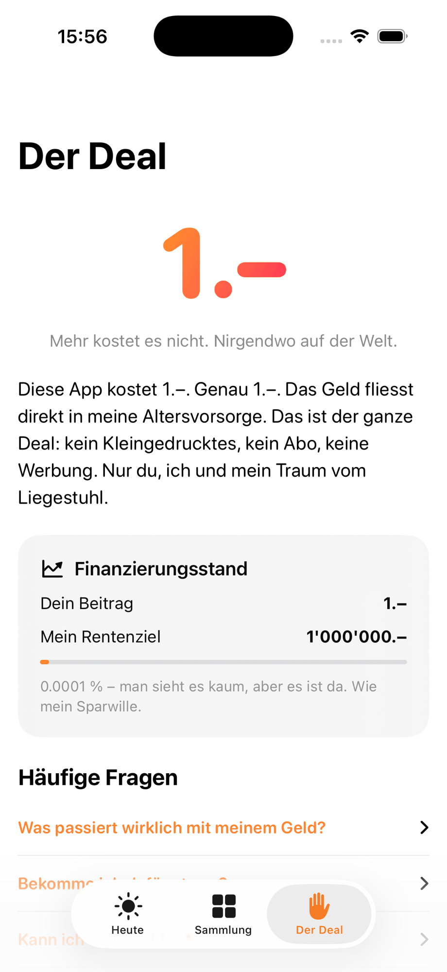 Der Deal: Finanzierungsstand und FAQ